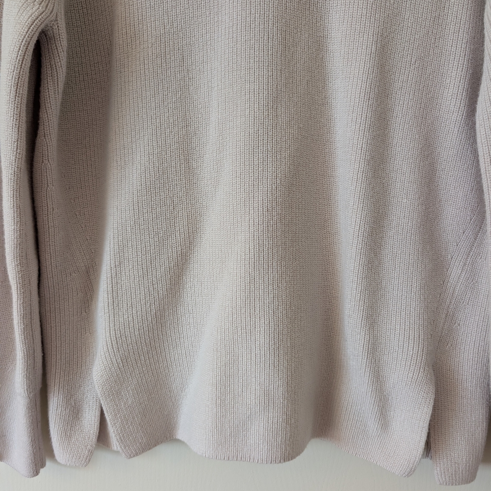 lululemon athletica Womens 6 Gray Merino Wool Blend Ribbed Crewneck Sweater - Picture 2 of 7